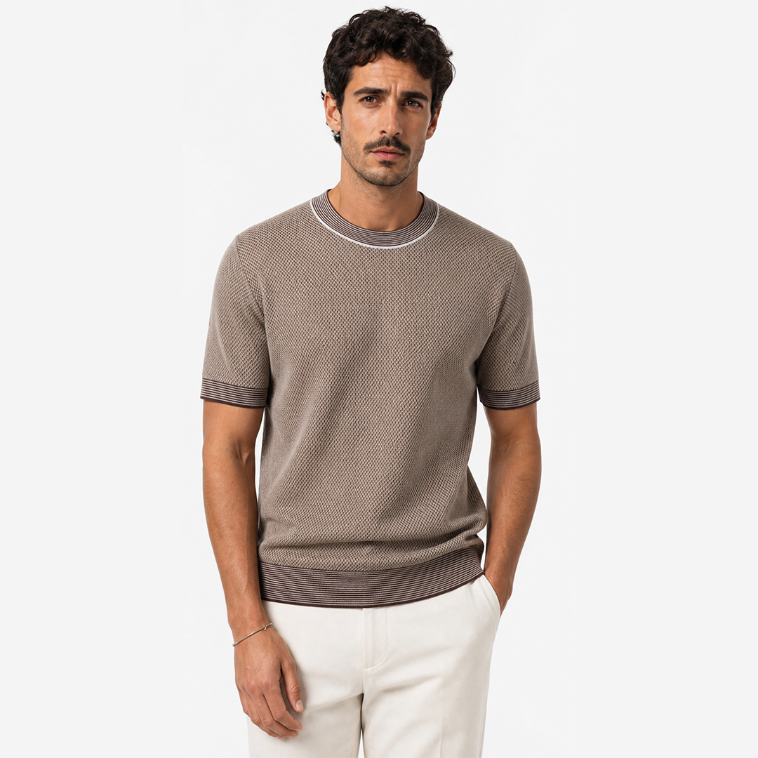The Geometric Knit Tee