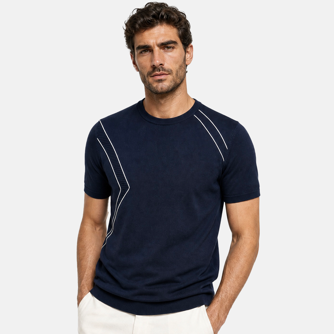 Panel Knit Tee