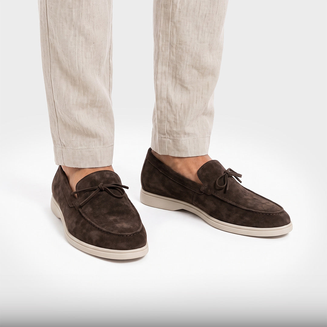 The Suede Tie Loafer