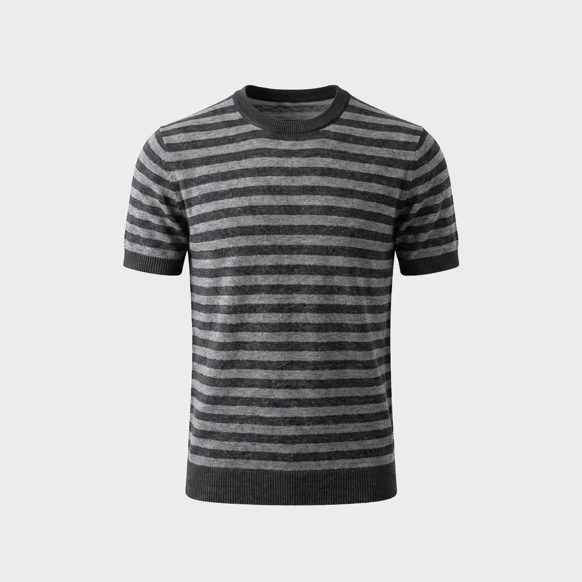 Marinière Linen Knit T-Shirt - Grey - product-only