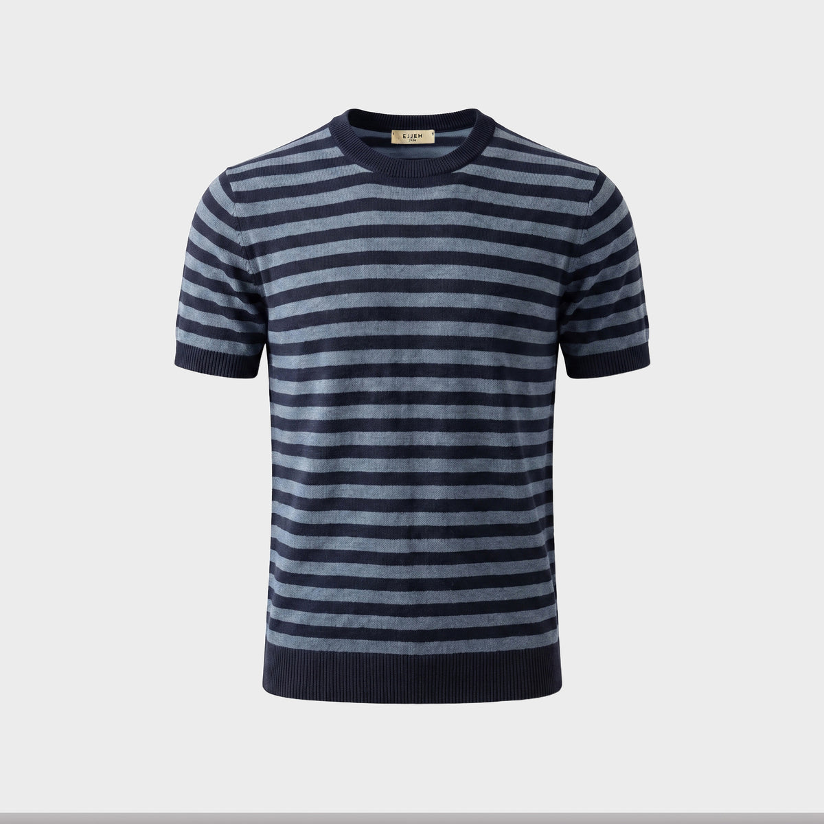 Marinière Linen Knit T-Shirt - Blue - product-only