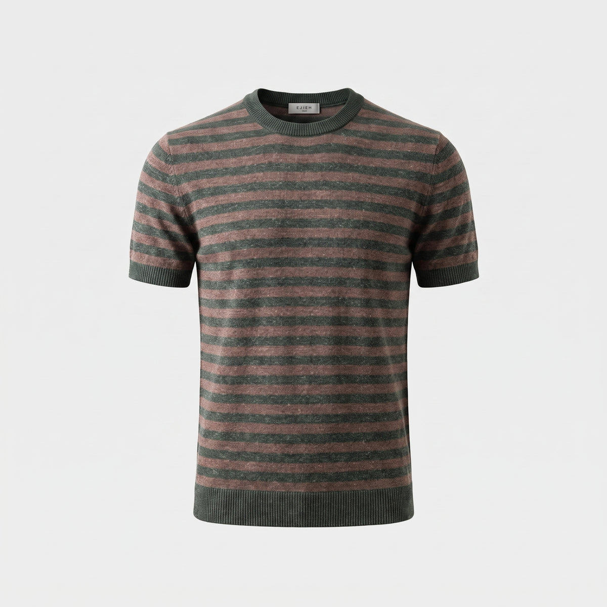Marinière Linen Knit T-Shirt - Green - product-only
