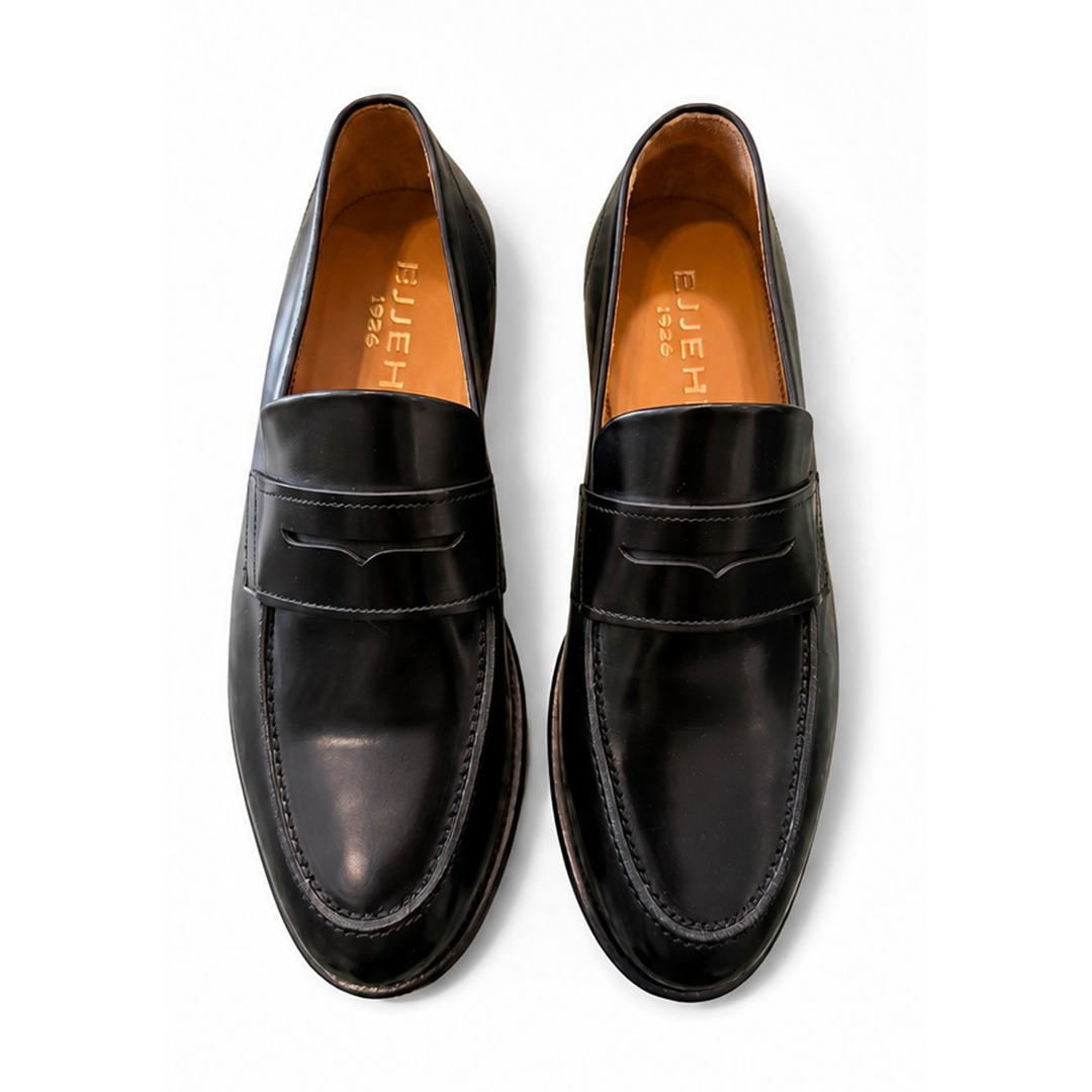 The Signature Penny Loafer - Black - top