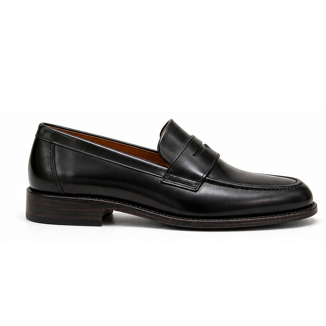 The Signature Penny Loafer - Black - side