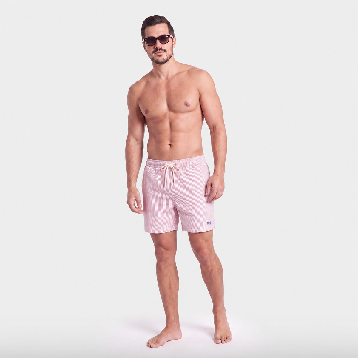 Capri Stripe Swim Shorts