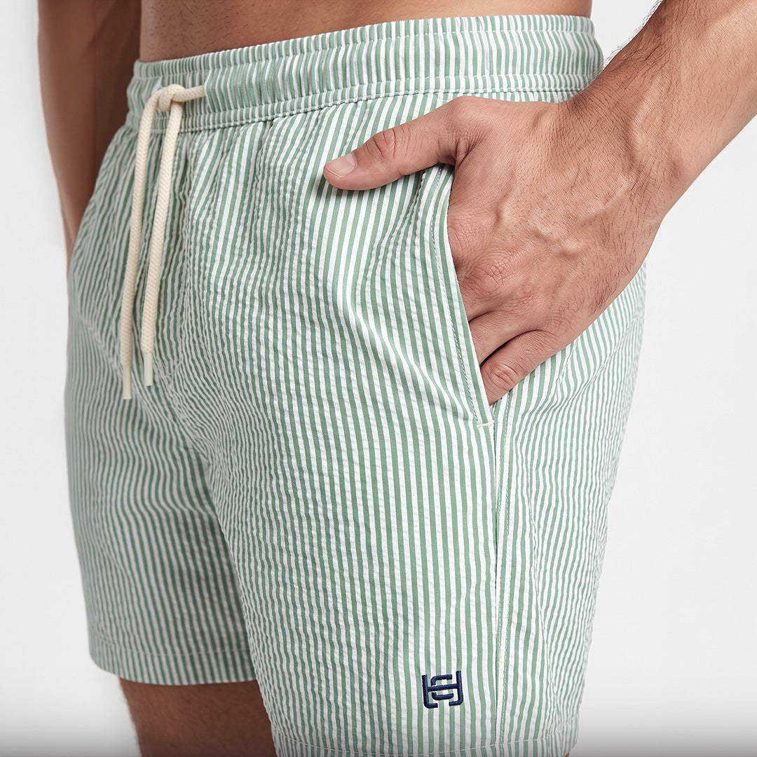 Capri Stripe Swim Shorts