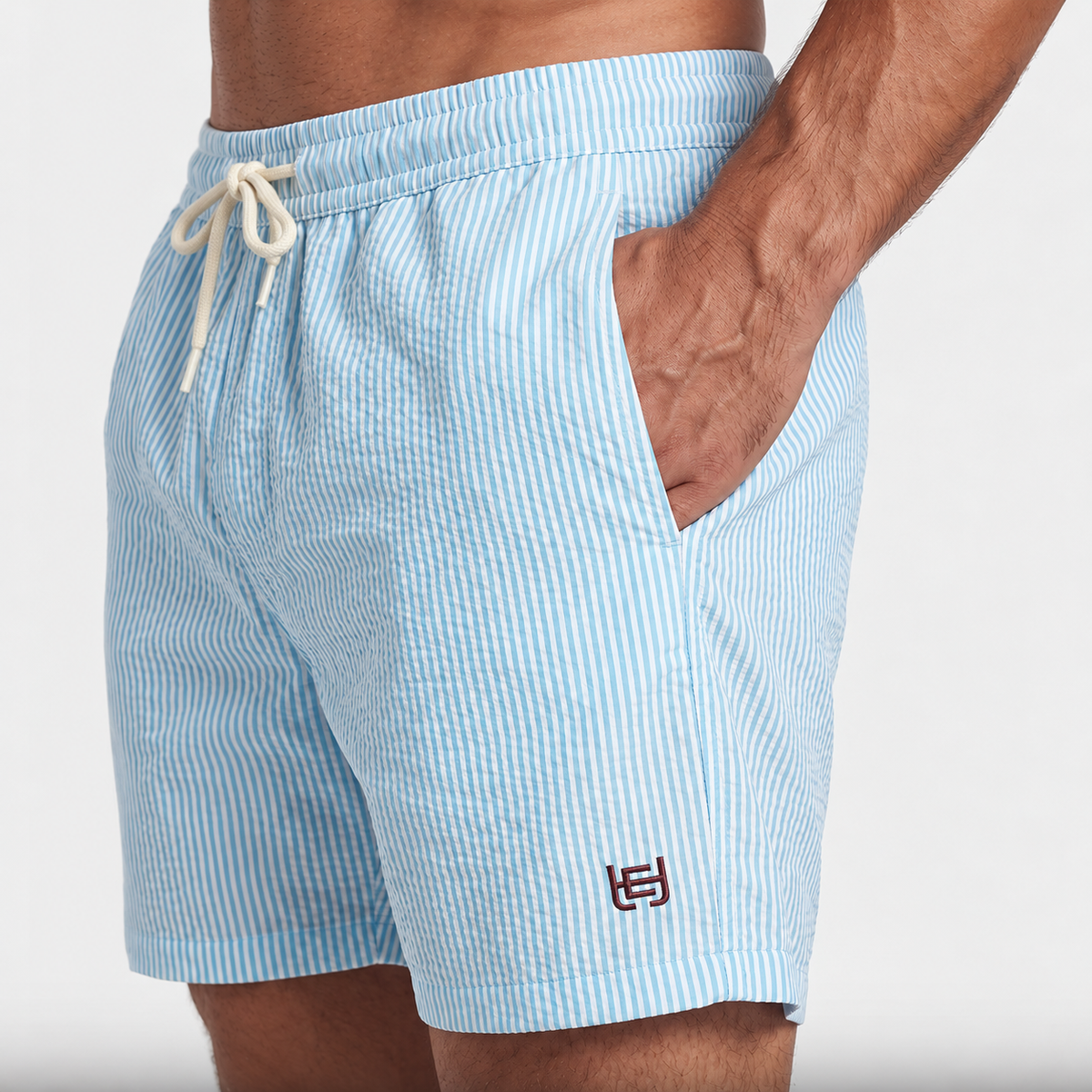 Capri Stripe Swim Shorts