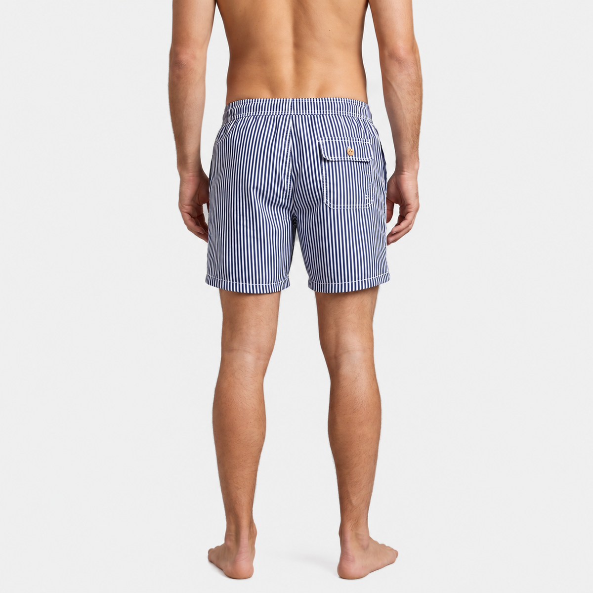 Azure Stripe Swim Shorts