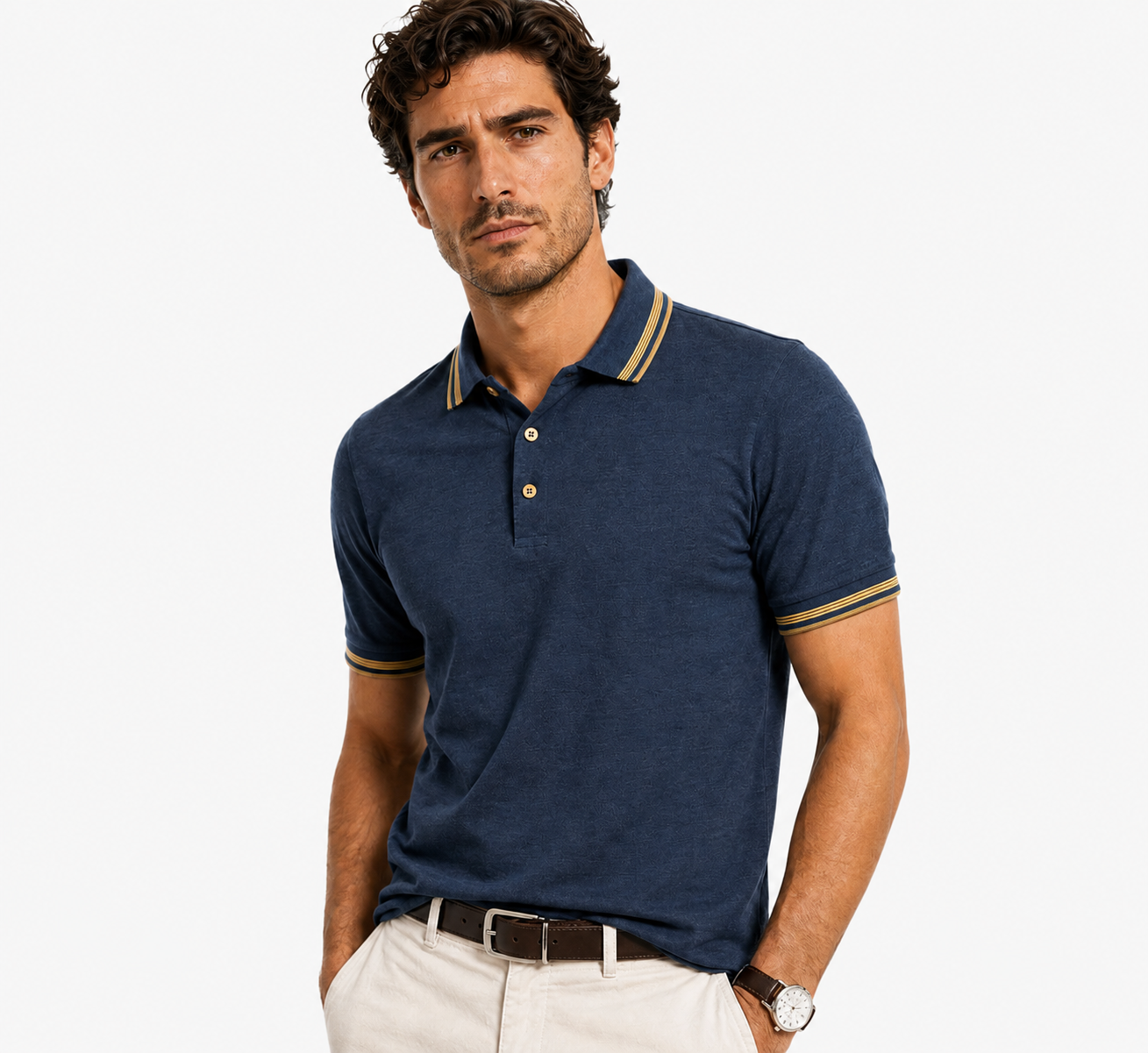 The Linen Trim Polo