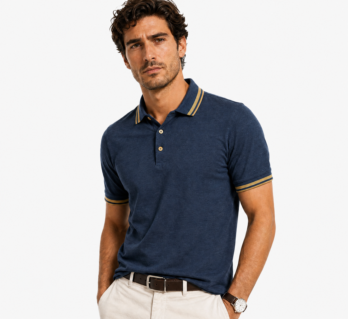 The Linen Trim Polo